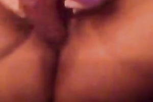 Fucking my enchanting pink muff with my much loved marital-device