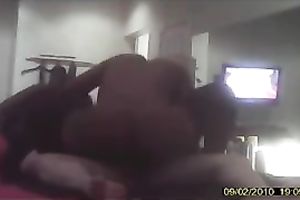 Gorgeous dark hotwife riding my penis in hotel room