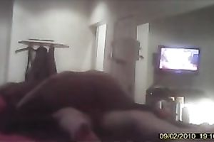 Gorgeous dark hotwife riding my penis in hotel room