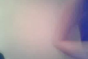 Cute dark brown black cock sluts with flat milk cans rubs her bawdy cleft on livecam