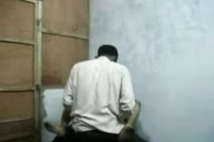 Horny Indian dude copulates cheap unattractive prostitute on the chair