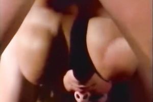 Extremely breasty blond lusty slutwife plays with her breasts