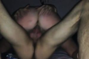 My sexy red-assed cheating wife enjoys jumping on my 10-Pounder