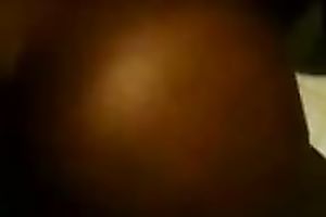 Dark dark chick gets wang in her constricted anal gap and in her throat