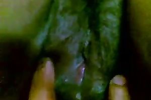 Plump dilettante all natural Desi nympho flashed her hirsute muff