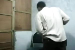 Busty black skin prostitute as a blackmailing for the client