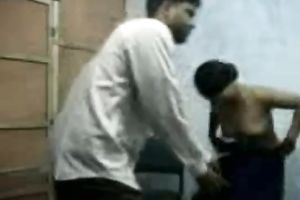 Busty black skin prostitute as a blackmailing for the client