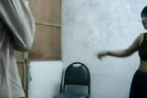 Busty black skin prostitute as a blackmailing for the client