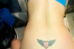 I banged tattooed cheap and lascivious random Latina bitch's rectal hole