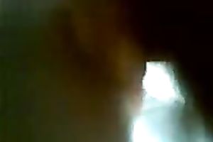 Amateur usual brunette hair with large bum is screwed and gave oral-stimulation