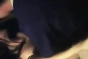 Restless white college slutty wife having wild and messy sex in the dorm room