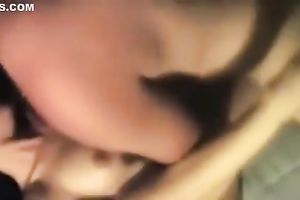 Restless white college slutty wife having wild and messy sex in the dorm room