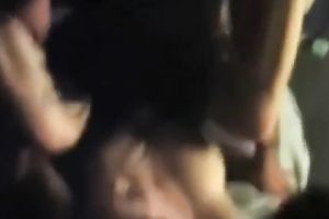 Restless white college slutty wife having wild and messy sex in the dorm room