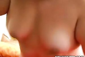 That perverted nerdy chap feels hungry for a chunky skanky cookie