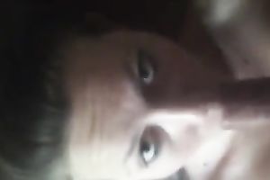 Hot kinky usual looking and quite worn out wench got facial