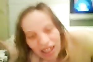 My preggy girlfriend knows how to worship my pierced knob