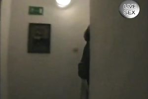 Inviting short-haired brunette hotwife receives enticed by her HB