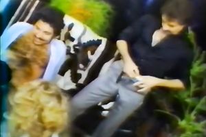 Two bushy chaps with large rods feeding 2 sweethearts on webcam