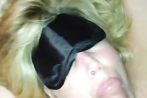 My sexual slutwife can engulf my penis during the time that being blindfolded