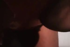 I am teasing my milf black cock sluts with my dong on POV home sex movie scene
