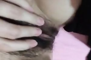 Filthy Korean ally fondling curly cum-hole sensually