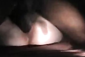 Massive dark dick stretches white muff