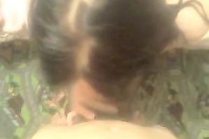 Natural and truly excited dark brown casual honey gave me oral