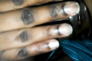 Chubby usual looking dark slutwife in glasses sucked my friend's 10-Pounder