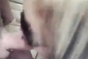 Neighbor's lustful Australian BBC slut gives me head in kitchen