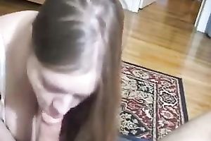 Alluring redhead slut pleases me with worthwhile titjob