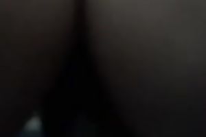 Watch me riding large dark vibrator in amateur masturbation video