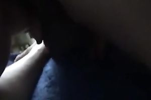 Watch me riding large dark vibrator in amateur masturbation video