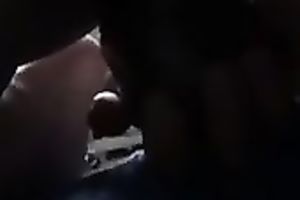 Watch me riding large dark vibrator in amateur masturbation video