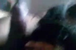 Skanky and impure Indian housewife engulfing giant shlong balls deep