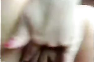 Curvaceous Colombian dark brown undresses on cam and masturbates