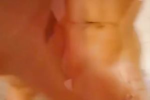 Beautiful side playgirl masturbating in front of the mirror