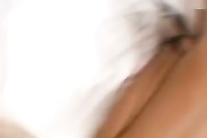 Magnificent redhead golden-haired chick eats diminutive cock on POV movie scene in the bedroom