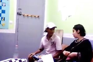 Lewd non-professional dark brown disrobes and lets chap jam her priceless bum