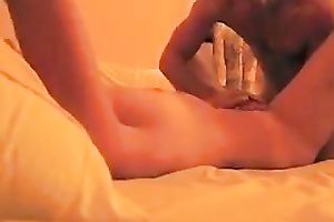 Thirsty golden-haired guy eating out my wet crack in non-professional sex clip