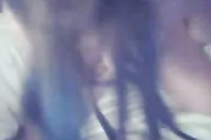 Frisky and hawt dark brown teen on cam fingers and dildofucks herself