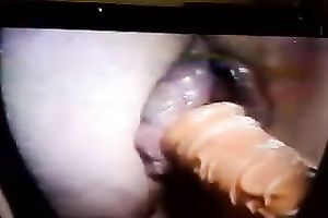 Nasty pumped pussy acquires mercilessly drilled with sex-toy