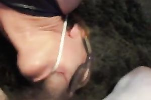 Light haired doxy in sunglasses picked up by my buddy gives him BJ