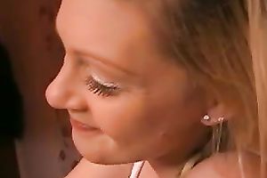 My blond bride sucks my boner and enjoys passionate anal from behind sex