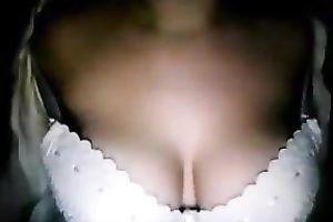 Sexy Italian doxy demonstrates me her great mambos in bra and out of it