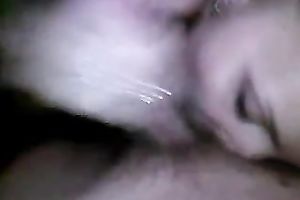 Rapacious party whore sucks my chunky pecker and takes impure mouthful