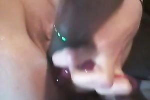 Homemade solo with my hotwife toying her crotch and dark hole