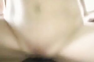 Sizzling hawt Asian legal age teenager with moist gazoo enjoys riding penis on top