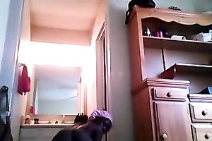 Hot dance of pliant dark legal age teenager can make anyone hard here