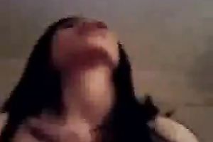 Cute and hot Indonesian wife riding my ramrod in a cowgirl position