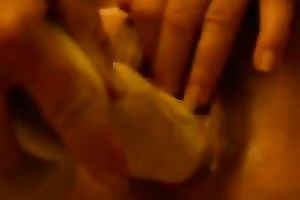 Nasty Married slut opens her twat lips and exposes her pinkish vag